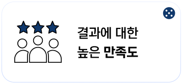 결과에 대한 높은 만족도